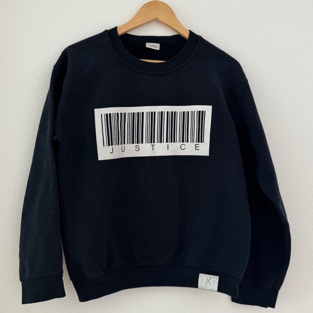 LXJ "Justice" Graphic Sweatshirt (Size Small)